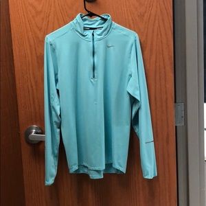 Tiffany blue Nike 3/4 zip